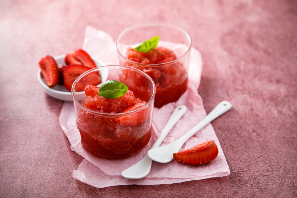 Erdbeersorbet
