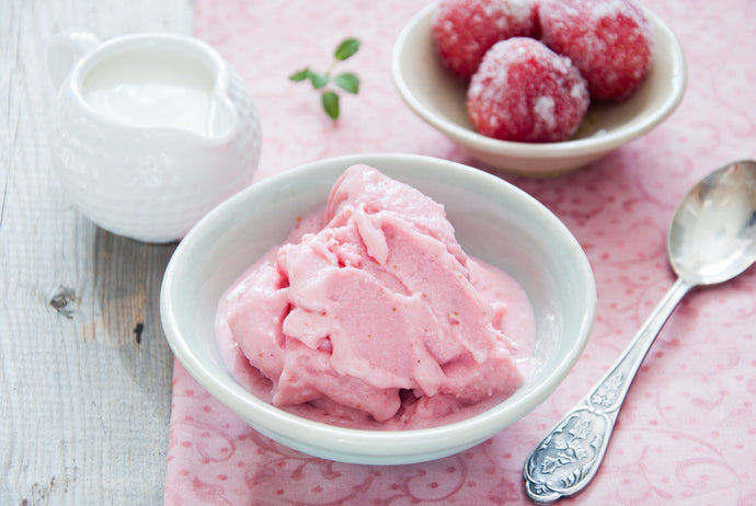 Frozen Joghurt Erdbeere