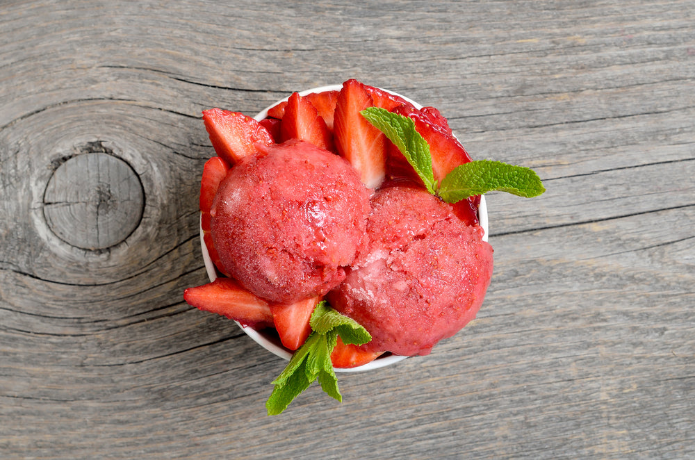 Erdbeersorbet – welzcare Erdbeersorbet – welzcare